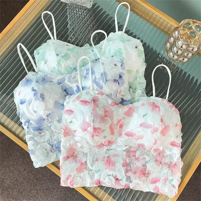 Lingerie Sweet Beauty – débardeur sexy à fleurs pour femmes
