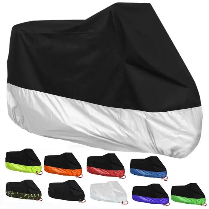 190T noir bleu Design imperméable moto couvre moteurs poussière pluie neige UV protecteur couverture intérieur extérieur M L XL XXL XXXL 4XL