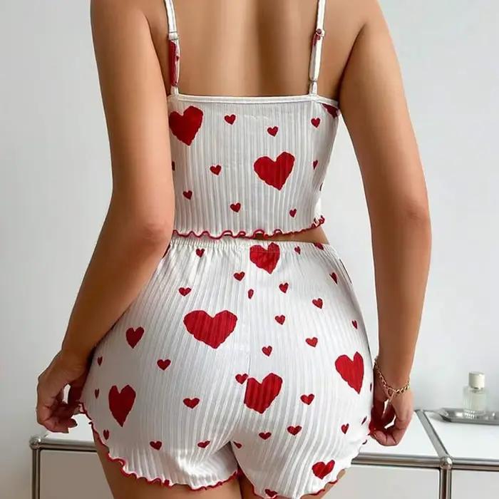 Ensemble de pyjamas College d'amour pour femmes