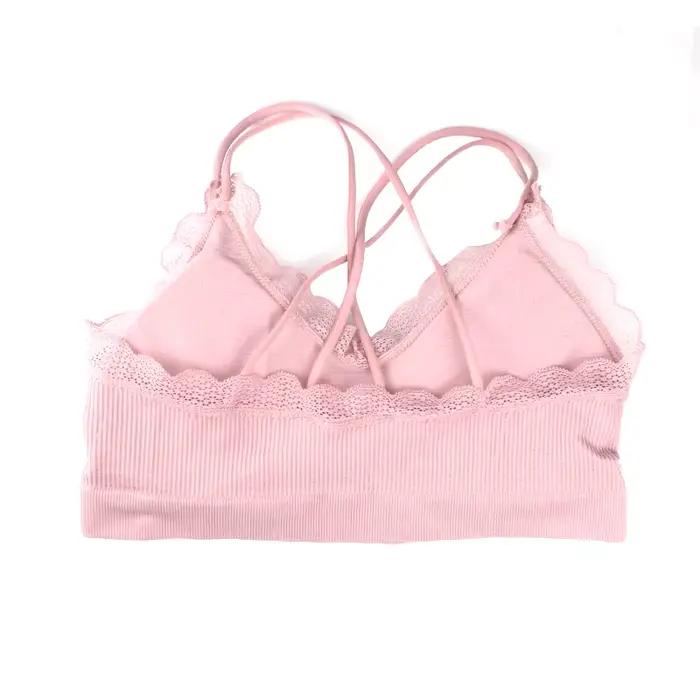 Soutien-gorge tubulaire en dentelle sans couture pour femme, soutien-gorge de sport doux et confortable, lingerie sans anneau en acier, sous-vêtements sexy, Y-Women