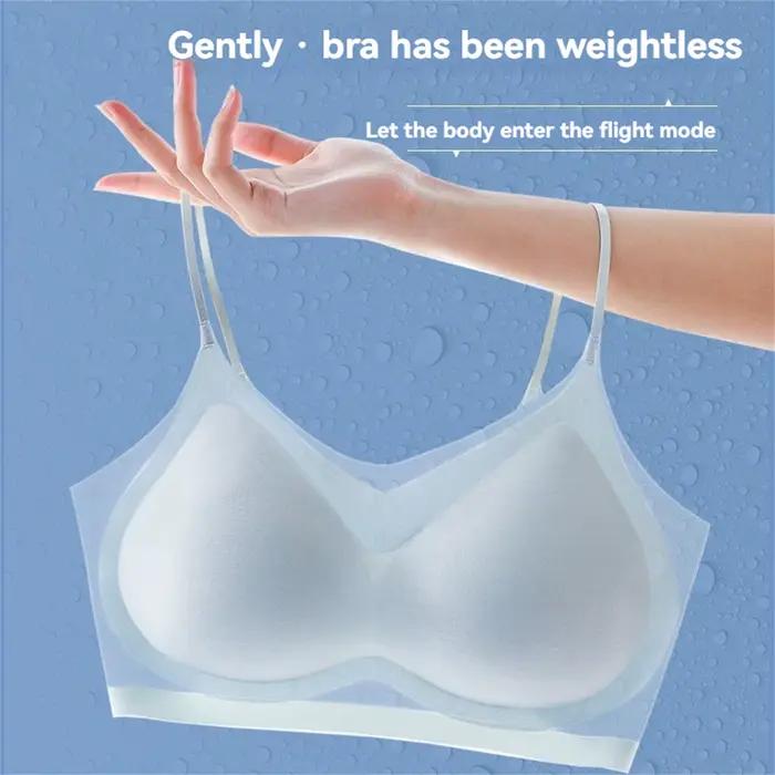 Soutien-gorge Ultra-fin et respirant en soie glacée pour femmes