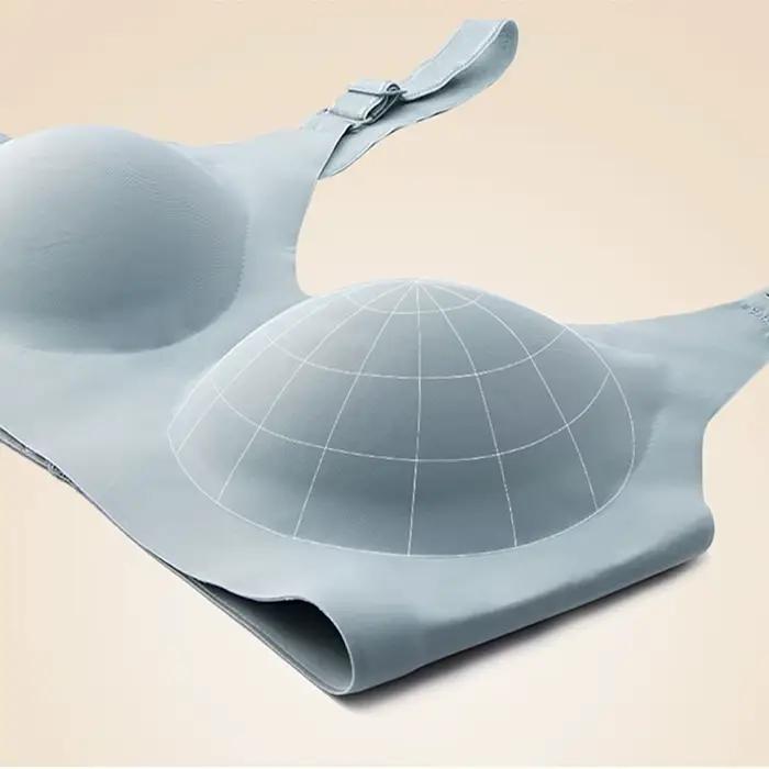 Soutien-gorge sans couture élégant en élasthanne et nylon pour femmes, décolleté en V profond, confortable et sophistiqué pour occasions spéciales et tous les jours