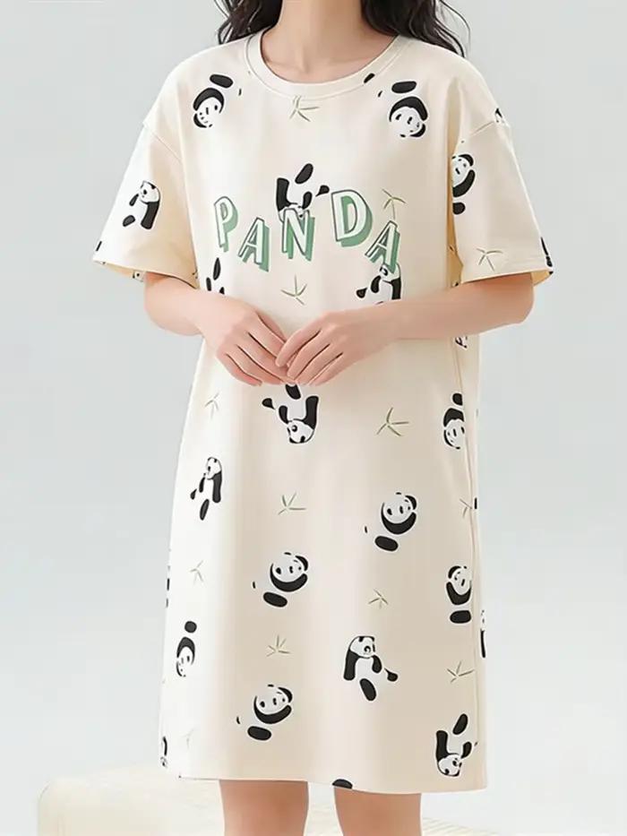 Pyjama Femme Mignon Chat – Robe de Nuit Tendance Été – Vêtement