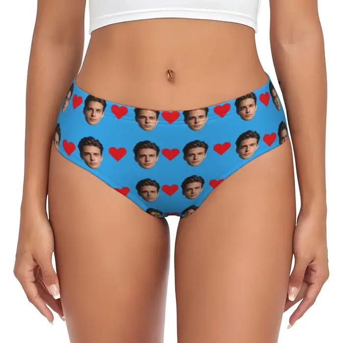 Lingerie personnalisée avec photo faciale pour femmes