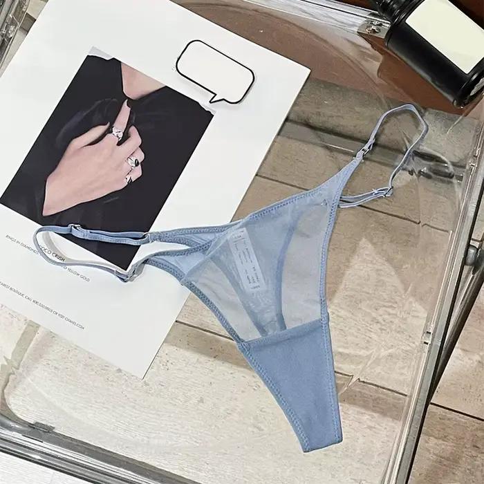 Culotte femme Lingerie Sexy string maille Ultra-mince sous-vêtements
