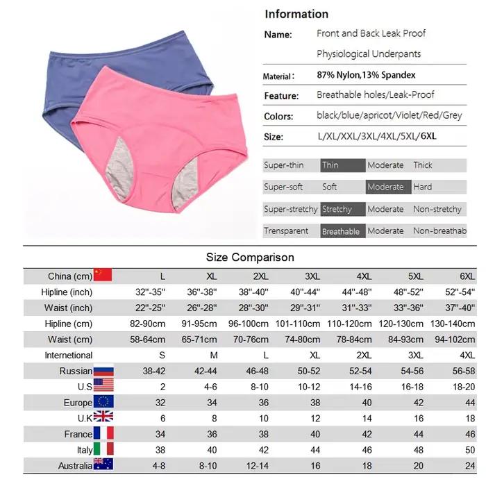 Culotte Menstruelle Imperméable en Coton pour Femme