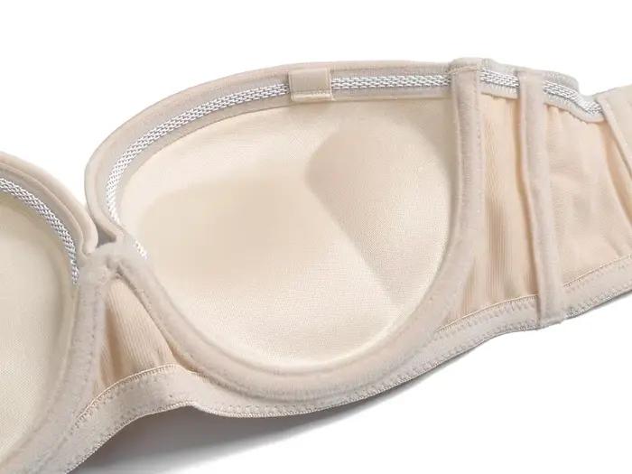 Soutiens-gorge push-up rembourrés en silicone dos nu pour femmes