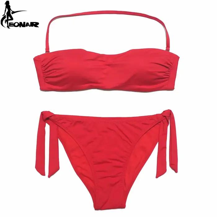 EONAR Bandeau Bikinis femmes Maillot De Bain Push Up brésilien Bikini ensemble maillots De Bain femme maillots De Bain natation