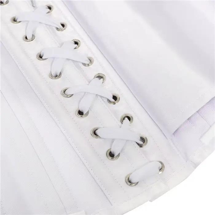 XS à 6XL sous le buste Corset 24 acier désossé corps Shaper gothique Sexy femmes
