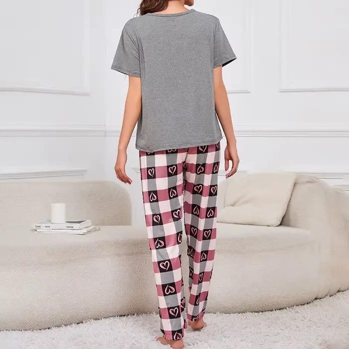 Pyjama Femme costume de maison doux confort vêtements de nuit