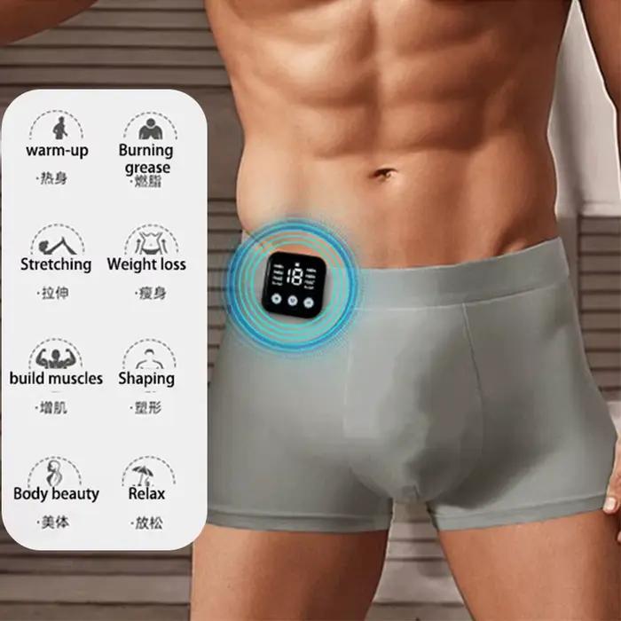 Shorts de massage à stimulation musculaire EMS intelligents, micro-courant, pantalons de yoga, sous-vêtements, pour hommes et femmes, pour le remodelage corporel et le fitness