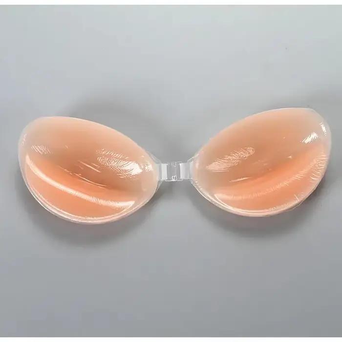 Soutien-gorge Push Up en Silicone, dos nu, adhésif collant, pour femmes, bonnets de Massage en Gel épais, Invisible, auto-adhésif, fermeture avant