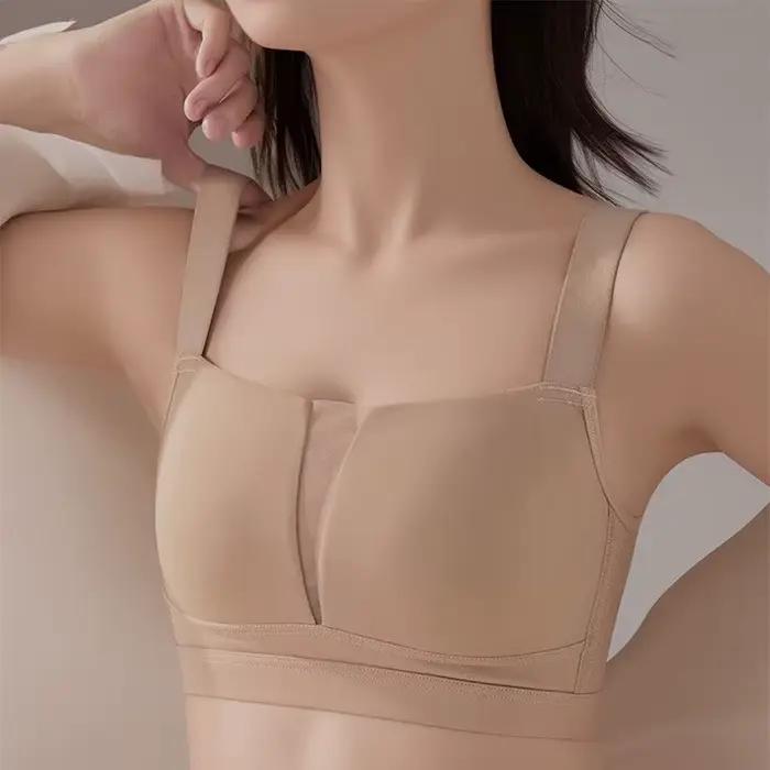Soutien-gorge minimiseur sans fil en coton pour femmes grandes tailles confortable respirant tasse fine lingerie quotidienne large choix de couleurs et de tailles