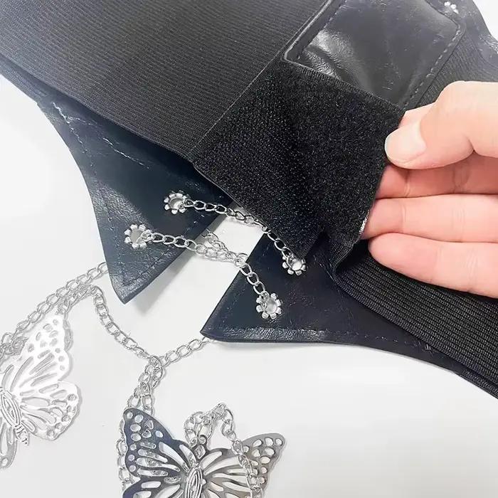 Corset à chaîne papillon, ceintures larges en Faux cuir, ceinture amincissante façonnant le corps pour femmes, élastique serré, taille haute pour un usage quotidien