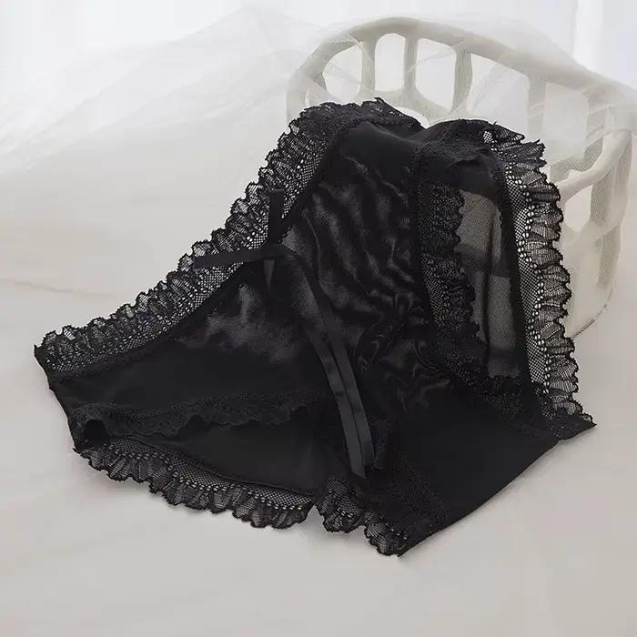 Culotte Sexy en dentelle et coton pour femmes