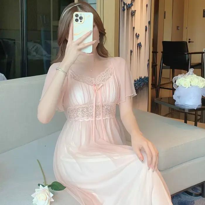 French Sweet Palace Nuisette en maille style débardeur sexy avec coussinets intégrés