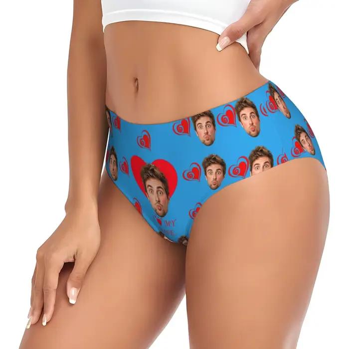 Lingerie personnalisée avec photo du visage pour femmes