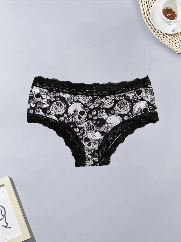 Culotte sexy en dentelle pour femmes, 4 pièces, short de noël à la mode et confortable pour filles