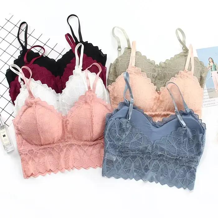 Ensemble de soutien-gorge et culotte push-up en dentelle pour femmes