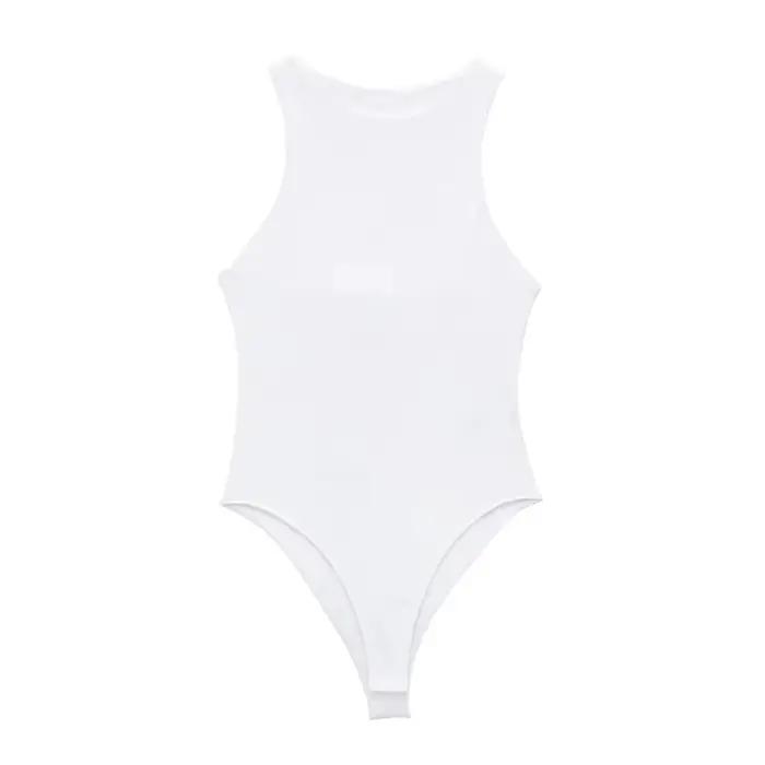 MUJER Body blanc femmes noir Sexy
