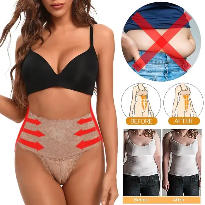 Culotte Taille Haute en Dentelle pour Femme