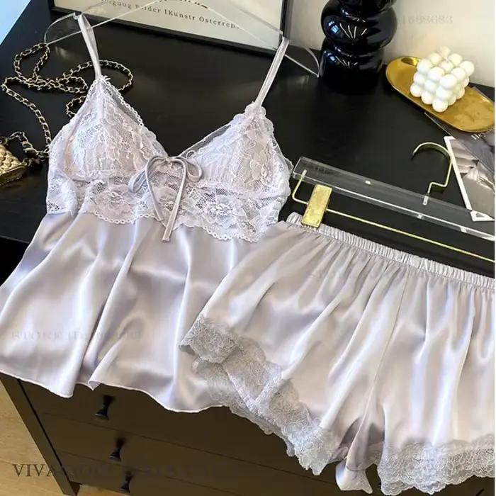 Ensemble pyjama à bretelles pour femmes