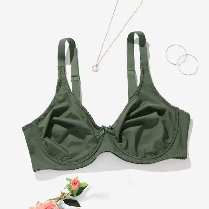 BEAUWEAR soutien-gorge à armatures pour gros seins femme plaine grande taille soutiens-gorge pour femmes mince sous-vêtements sans doublure 0XL-5XL