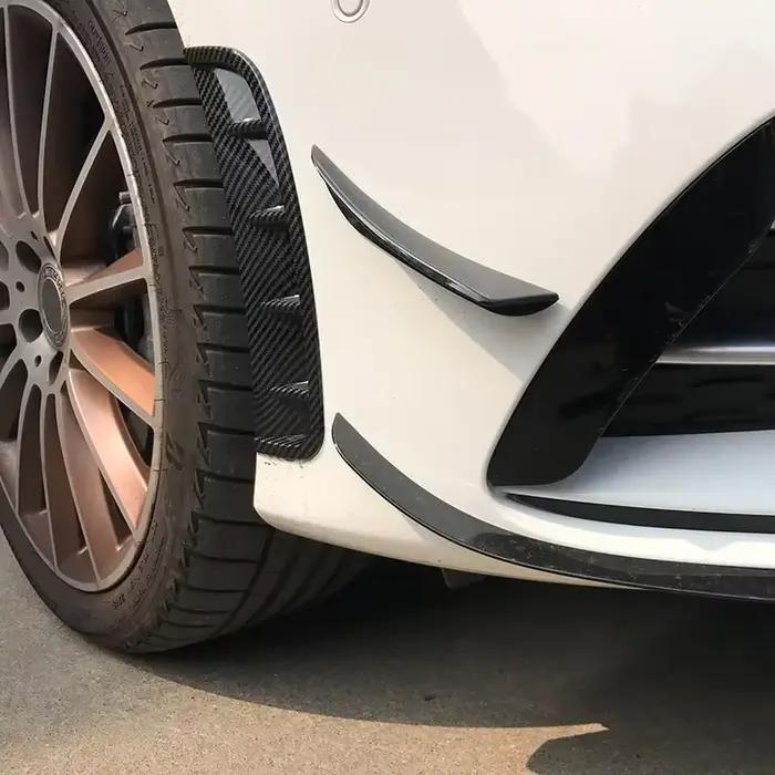 Pour 2019 à plus pour Mercedes Benz classe A Hatchback berline W177 AMG ligne universelle pare-chocs avant garniture latérale becquet ABS brillant B