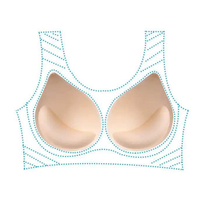 Coussinets de soutien-gorge en éponge optique pour femmes, rehausseur de poitrine push-up, coussinets de soutien-gorge amovibles, inserts de soutien-gorge, accessoires de soutien-gorge standardisés, m