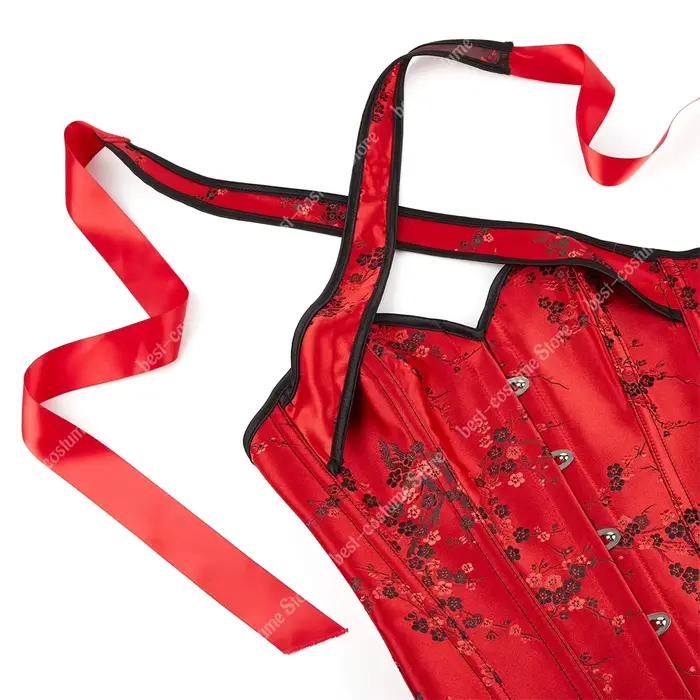 Corset haut Bustier licou bretelles Vintage gothique