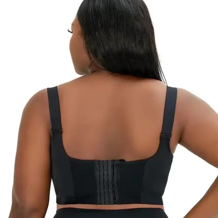 Taille sans couture anneau en acier soutien-gorge de sport Anti-affaissement col en v profond dos nu sous-vêtements en