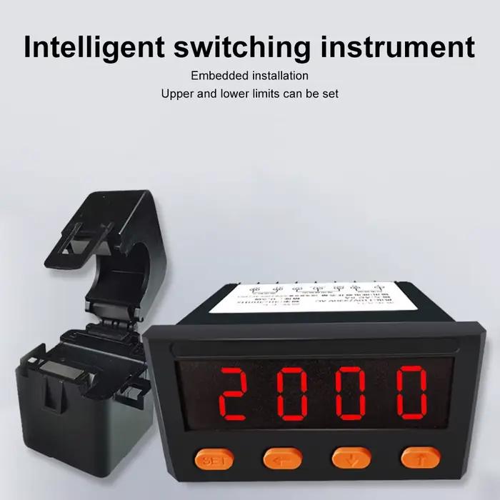 Ampèremètre de commutateur d'affichage numérique intelligent intégré par AC110-220V A31 intégré avec l'alarme supérieure et inférieure de limite