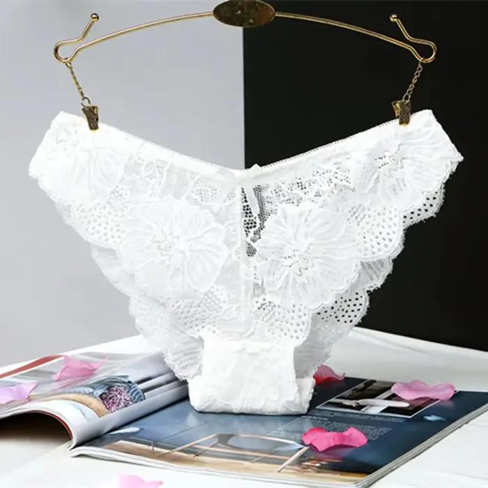 Culotte en dentelle brodée florale de style français pour femmes