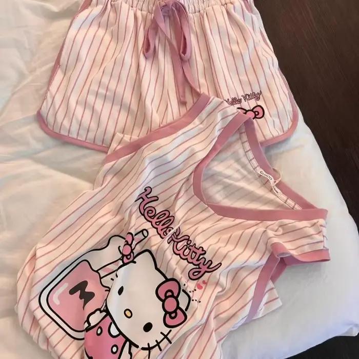 Ensemble de vêtements de nuit pour femmes Hello Kitty