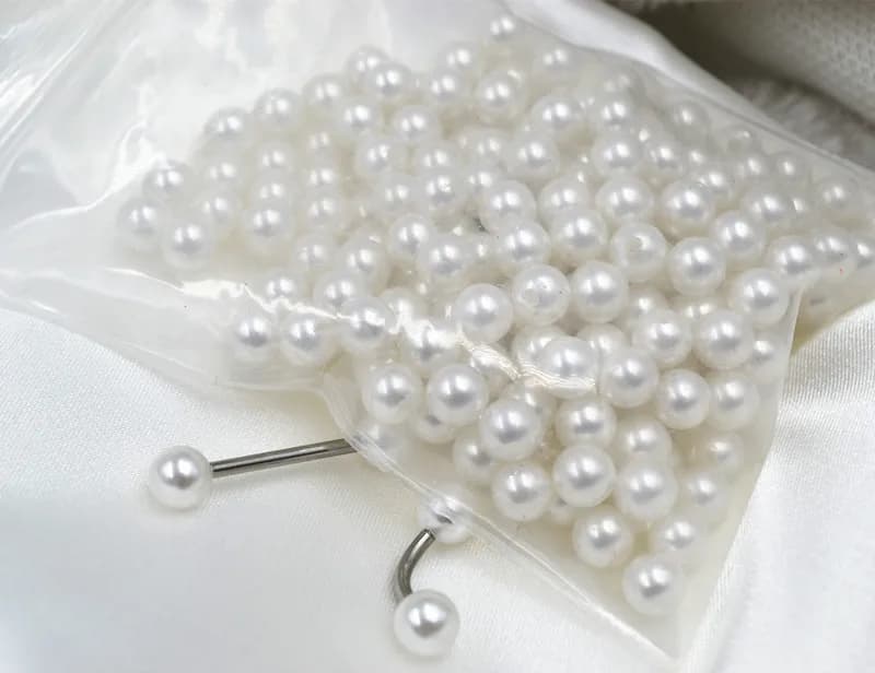 Bijoux de piercing corporel en acrylique, perle IkReplacement Jules, Labret, Eyeblogug, langue, nomb