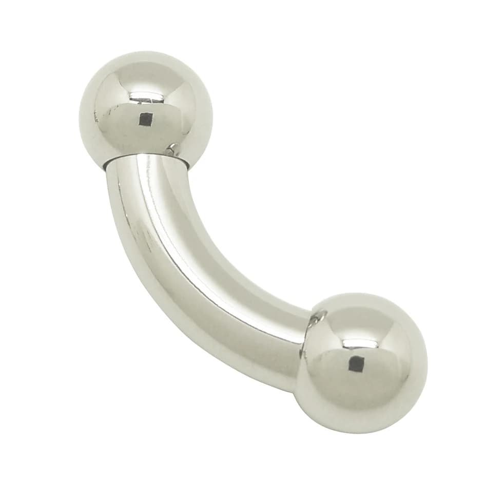 Bijoux de piercing corporel en acier inoxydable 316L, barbell incurvé pour piercing génital masculin