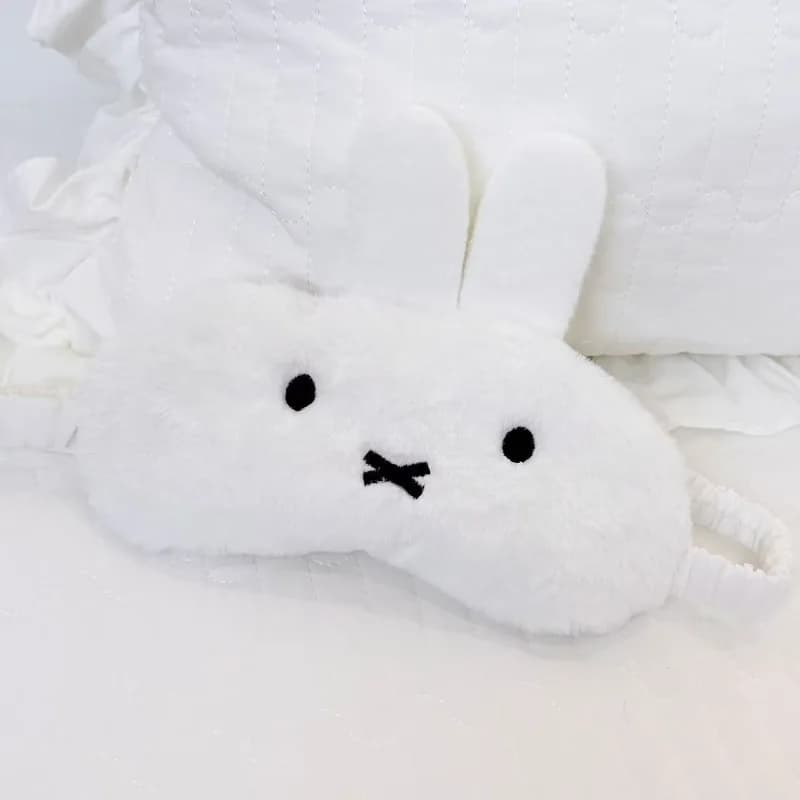 Miffy masque de sommeil dessin animé confortable décoration de la maison Dopamine créatif lumière bl