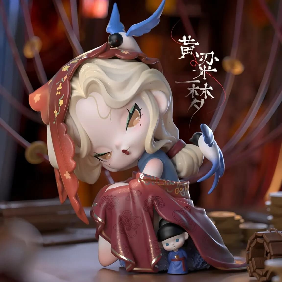 Dodonami Night Wander Dolls Blind Box Figurines d'action Anime Mignonnes Kawaii Jouets Cadeau