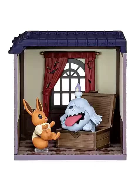 Re-Ment Pokemon minuit manoir mystérieux 2 Litwick Eevee & Greavard Mimikyu Misdreavus jouets origin