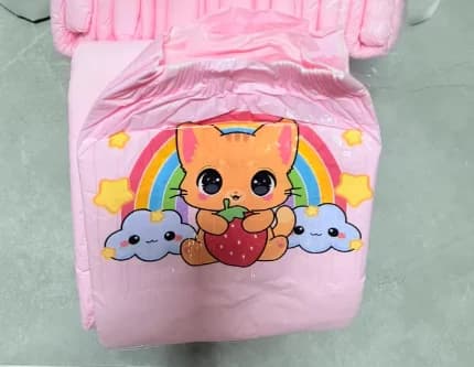 Couche-culotte ABDL pour bébé adulte, slip à haute Absorption, DDLG, motif de dessin animé mignon, c