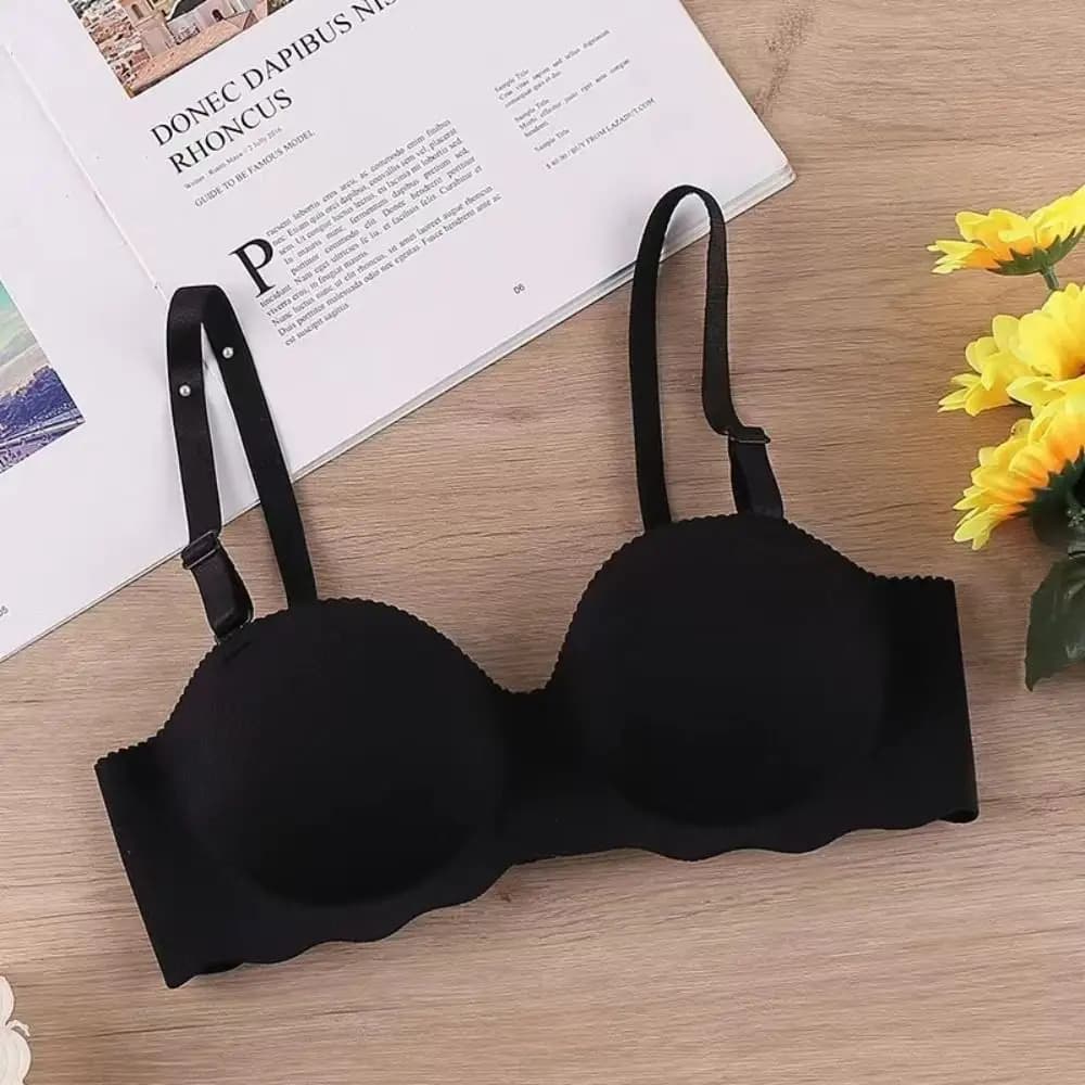Soutien-gorge sans couture tendance et confortable, réglable, anti-affaissement, push-up, couleur bo