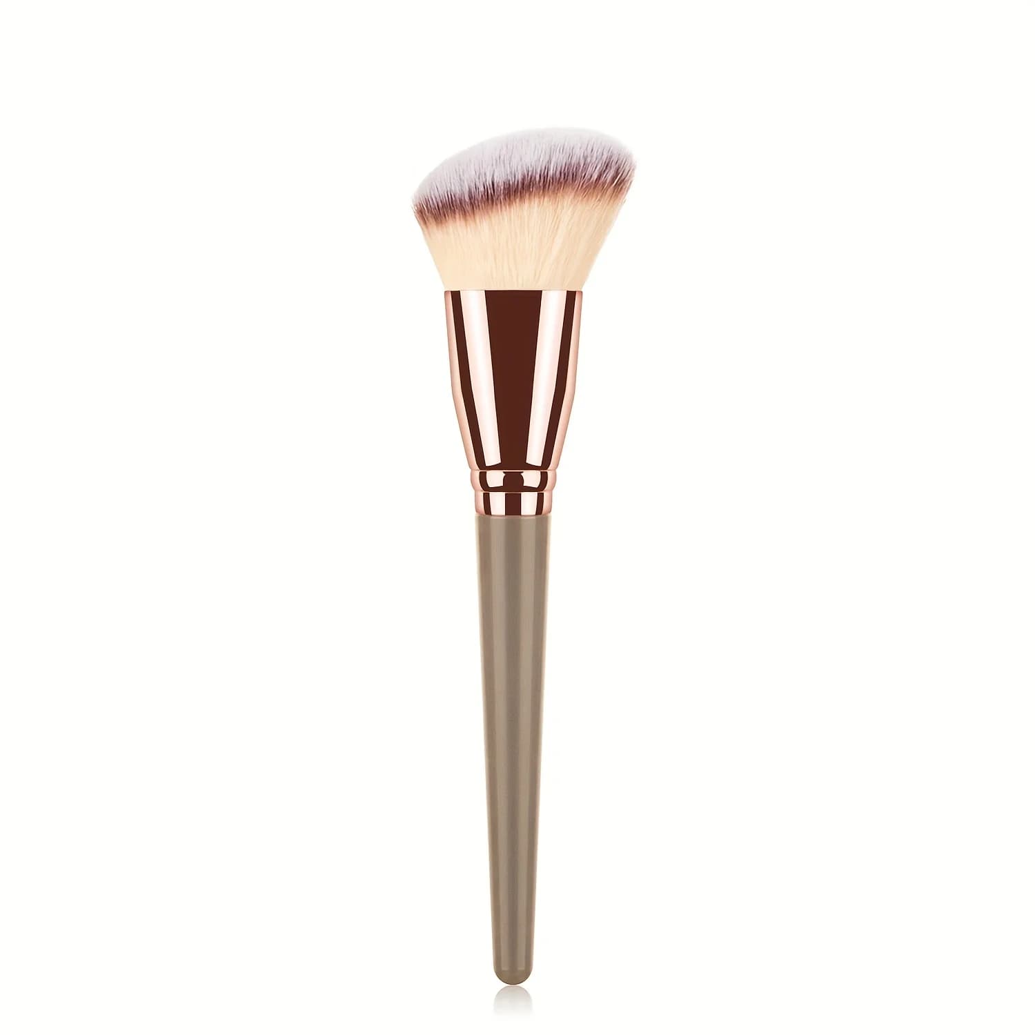 Pinceau de contour, pinceau de maquillage pour le visage bronzant pour fard à joues de contour de qu
