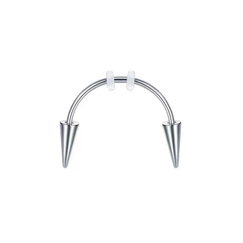 Piercing Labret à tige C en acier inoxydable pour femmes et hommes, Punk, Vampire, dents de Zombie,