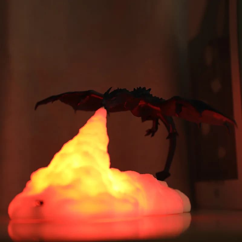 Dragon de glace imprimé en 3D, nouveauté Unique, cadeau, produit électronique créatif, Figurine, vei