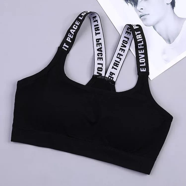 Soutien-gorge push-up respirant et sexy sans couture pour femme, haut sportif à fort impact pour gym
