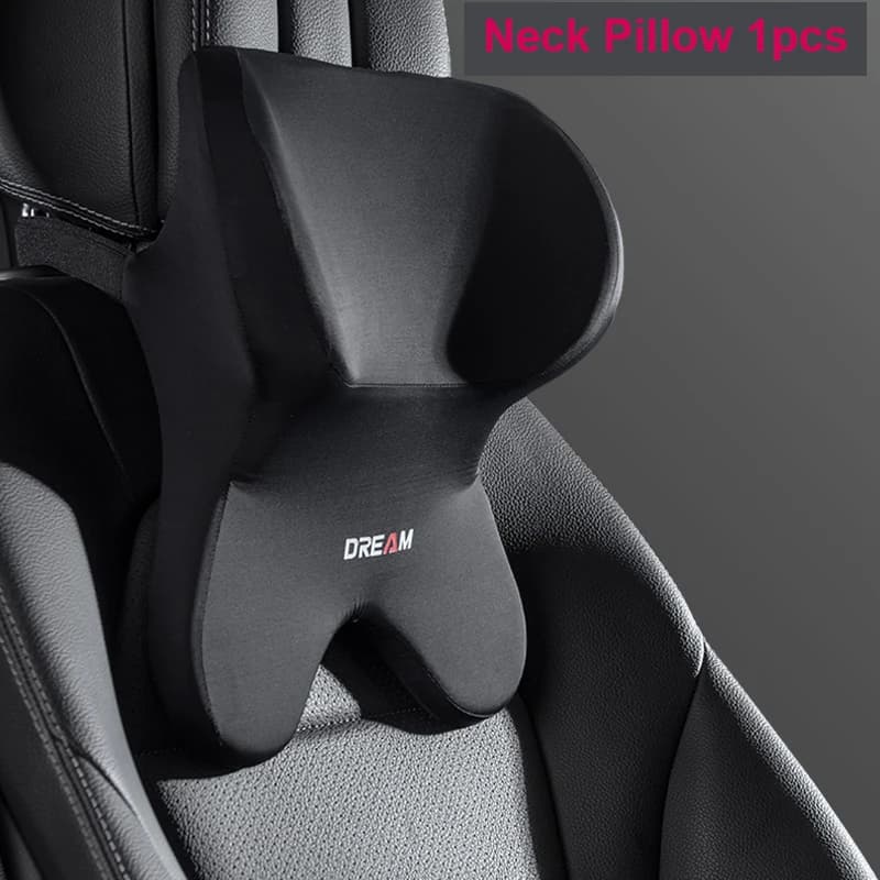 Support lombaire et appui-tête de voiture universel en mousse à mémoire de forme, coussin de soutien