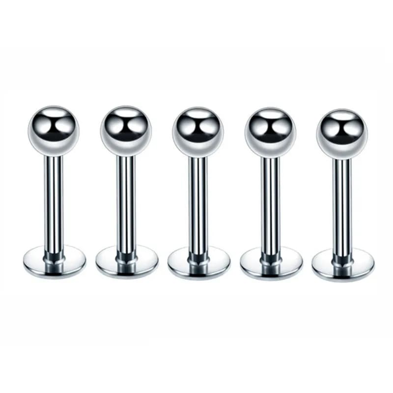 Mélange de bijoux de perçage corporel, Lot de 14G en acier inoxydable, nez, oreille, ventre, lèvre,