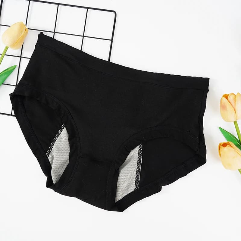 Culotte en coton imperméable pour femme, sous-vêtement menstruel, culotte physiologique, slip menstr