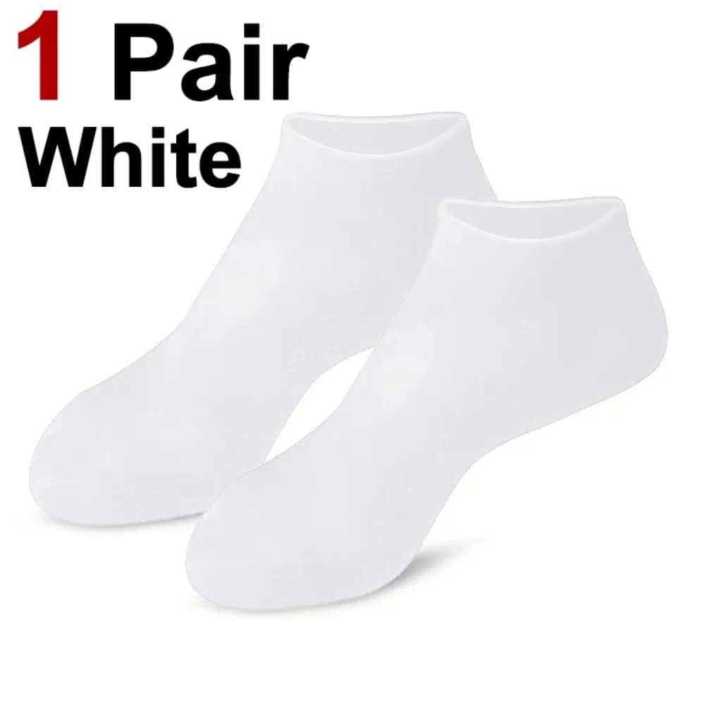 Chaussettes hydratantes pour les pieds, chaussettes en silicone pour les pieds secs et gercés, chaus