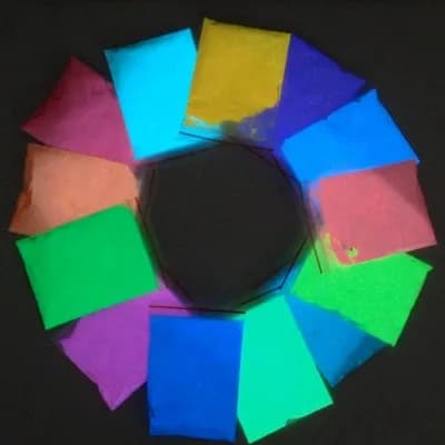 Poudre lumineuse phosphorescente pour les ongles, 10 g/sac, vert brillant, bleu clair, pigment nocti